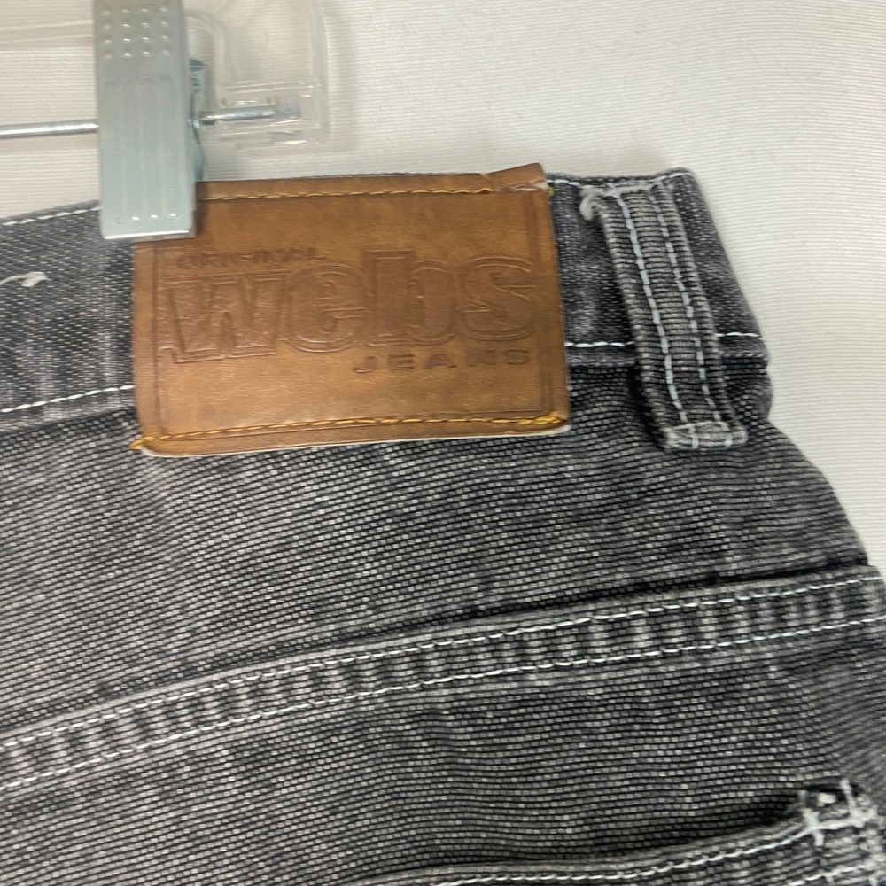 Webs Original Gray Jeans Mens sz 40x30  Black Denim Carpenter Pants - Picture 11 of 13